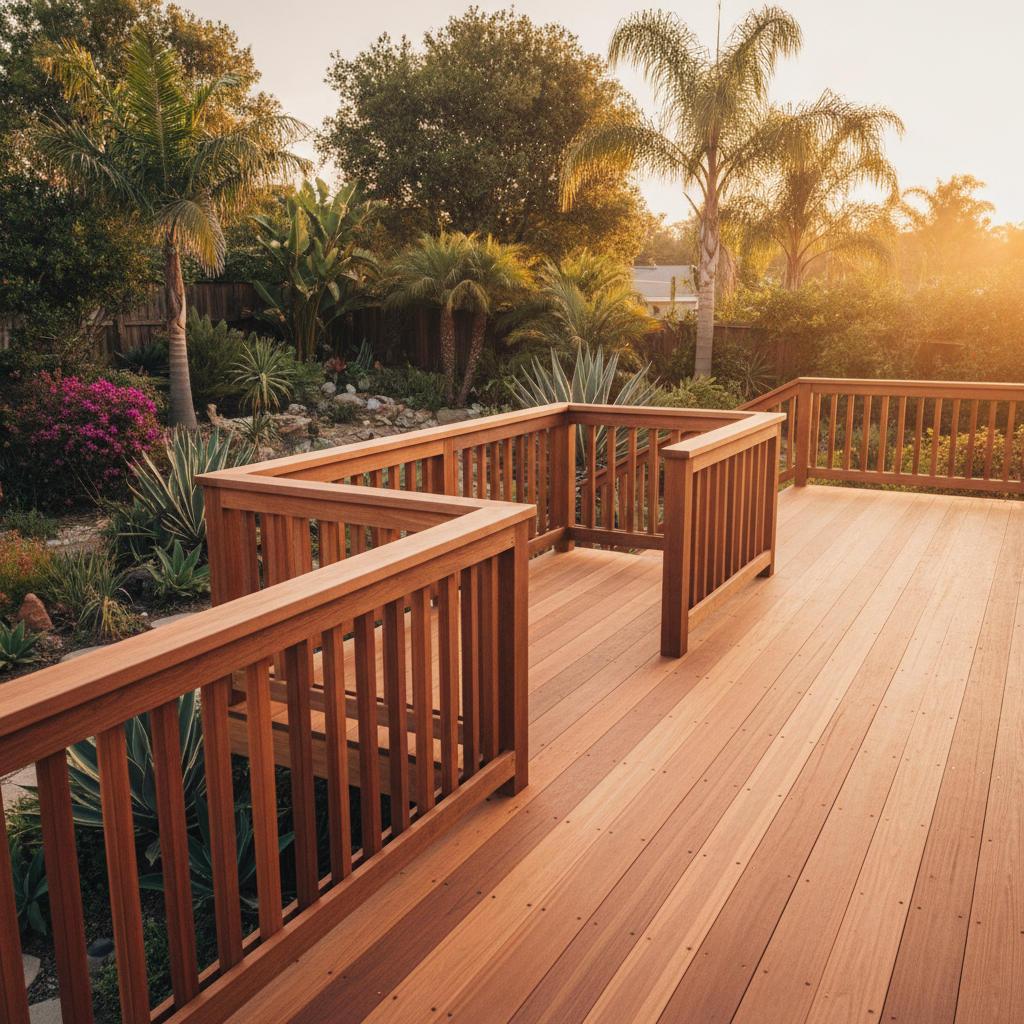 Wood Deck Construction in Los Angeles County, CA by Diamond Deck Builders